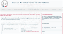Desktop Screenshot of annuaire-traducteur-assermente.fr